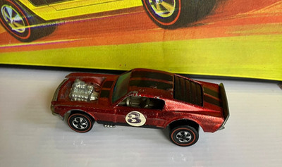  Hot Wheels Redline RED Boss Hoss Spoiler HK All Original 