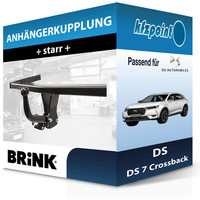 für DS 7 Crossback 09.2017-Jetzt Brink AnhäNgerkupplung Starr Neu