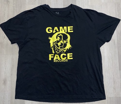 Game Face Records T-Shirt 3XL Black Hip Hop Music Taboo