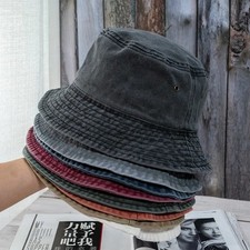 Cotton Adults Bucket Hat Summer Fishing Beach Festival Sun Cap for Men Women UK