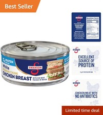 Swanson Chunk Canned Chicken Breast, 4.5 oz - Fully Cooked  Gluten-Free