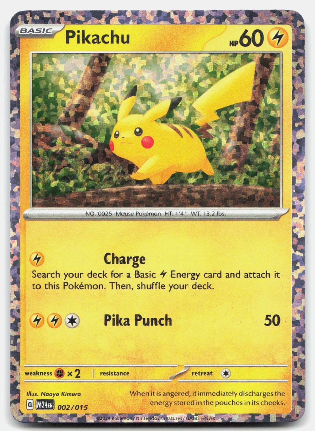 Pikachu Holofoil [M24 - 002/015]NM