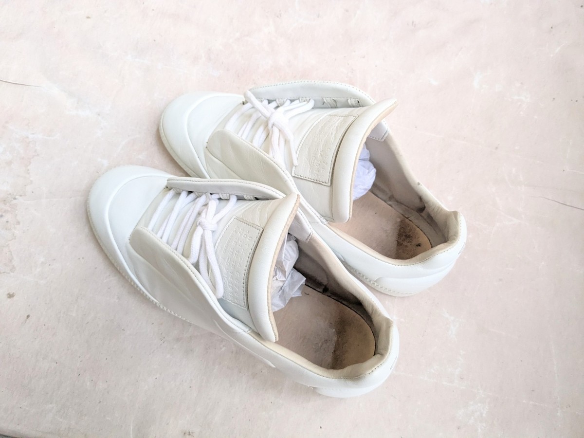 Maison Margiela Future White Men 9 42 Leather Low Top Sneakers