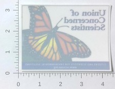 Vintage Union of Concerned Scientists Butterfly Sticker Decal