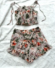 Xs Dress / Shorts  Set Women's / Browm Dress /dress Two Piece