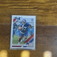 Panini Donruss 2019 Dexter Lawrence #257 New York Giants Rookie Football Card. rookie card picture