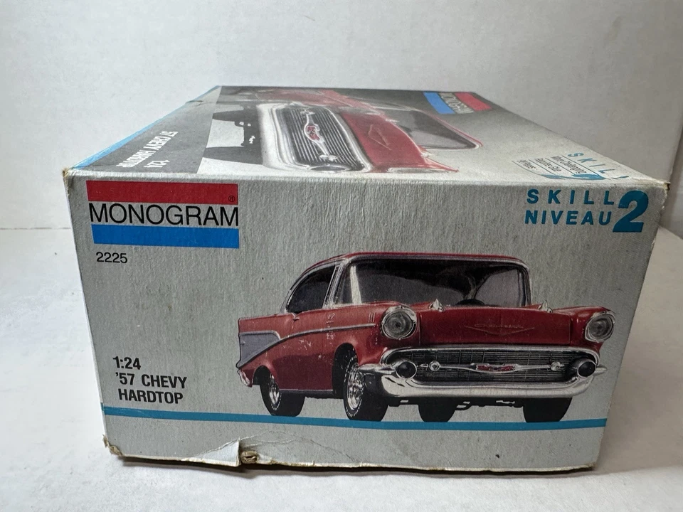 Monogram 1957 Chevy Hardtop #2225 1:24 Model Kit 1991 (COMPLETE / READ) - Image 3 of 4