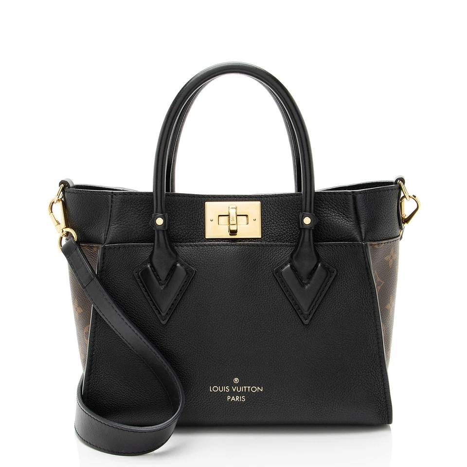Louis Vuitton Calfskin Monogram Canvas On My Side PM Tote