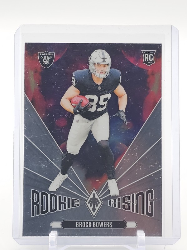 BROCK BOWERS 2024 PHOENIX ROOKIE RISING RC #RR-BBS FOOTBALL RAIDERS Q6089