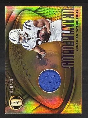 Jonathan Taylor 28/299 Jersey # Match 2022 Gold Standard Plated Patch