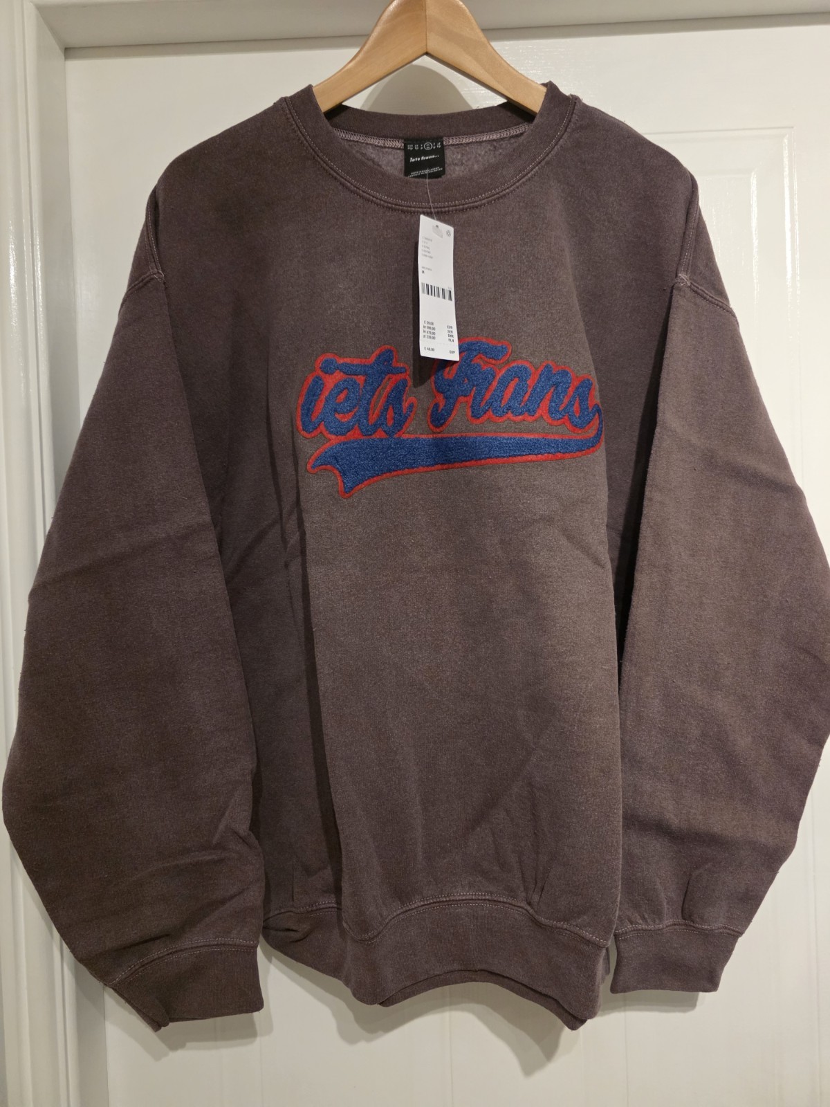 Sudadera Urban Outfitters Lets Frans Gráfica Envejecida Nueva Con Etiquetas Talla M