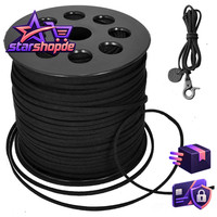 Lederschnur Faux Wildleder Schwarz 90M FüR DIY Armband Halskette Schmuck