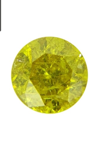 0.36 Ct Natural Fancy Intense Yellow Diamond Loose Natural Gemstone - Picture 8 of 8