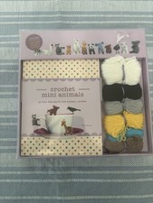 Thunder Bay Press Crochet Mini Animals Kit - 12 Projects with Yarn