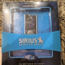 Sirius Stiletto 100 Portable Satellite Radio WiFi MP3 WMA Playback Black