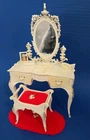 Vintage 1963 Suzy Goose Barbie vanity with bench and rug
