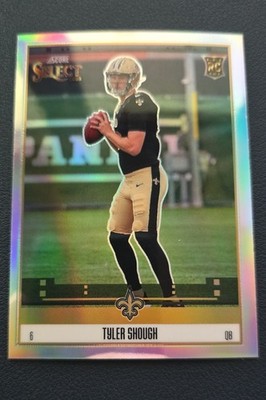 2025 Panini Select - Score Select Throwback Tyler Shough #8 Silver Prizm (RC)