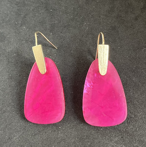 Orecchi Goccia Kendra Scott Elle In Oro Rosa Con Pietra Illusion Azalea – Nuovi Senza Etichette