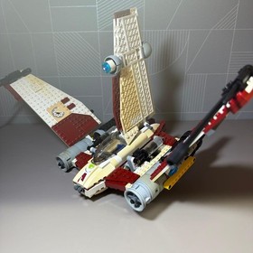 LEGO Star Wars 7674 V-19 Torrent Starfighter Incomplete For Parts 18.8x10.6x9.5