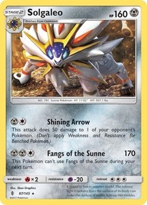 Solgaleo 87/145 Guardians Rising Reverse Holo Rare