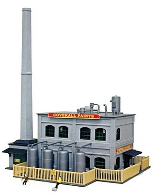 Model Power 2589 N Coverall Paints Built Up Lighted W/ 2-Hand Painted Figures