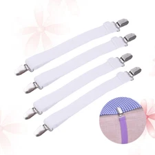 8 Pcs Bed Sheet Clip Adjustable Fasteners Straps for Mattress Cover Clips
