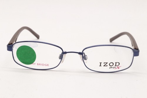 NEW IZOD PFX X 102 BLUE BROWN AUTHENTIC DESIGNER EYEGLASSES 47-17 - Picture 2 of 4