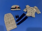 Vintage Tagged 1963 Barbie 954 Career Girl Skirt Jacket Gloves High Heels Hat