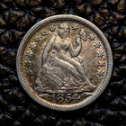 (ITM-5511) 1854-P Liberty Seated Dime ~ AU+ Cndtn ~ COMBINED SHIPPING!