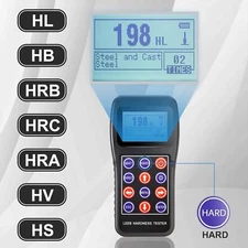 Portable Leeb Hardness Tester Hardness Testing Equipment Kit w/Test Block 7-in-1
