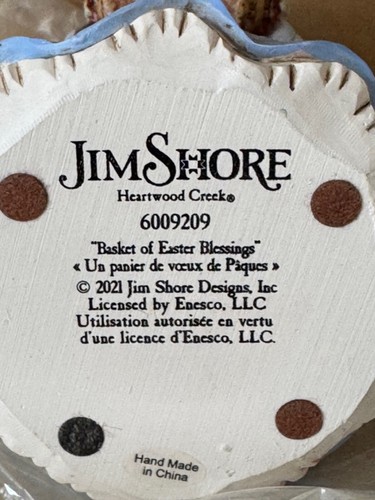 Jim Shore Heartwood Creek "Basket of Easter Blessings" 6009209 - Picture 4 of 5