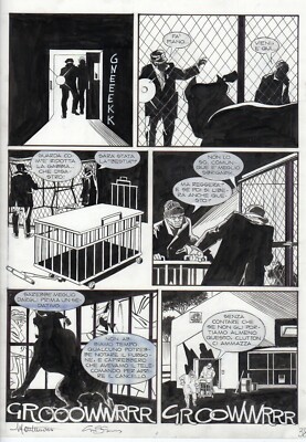 MONTANARI & GRASSANI - ORIGINAL DYLAN DOG TABLE - 'IL CAPOBRANCO'