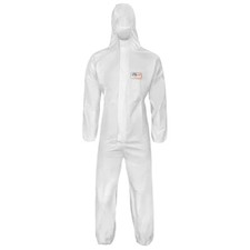 4x (SIZE L)PAINTING BODYSHOP COVERALLS (TYPE 6 & 5  prosafe) DISPOSABLE .OVERALL