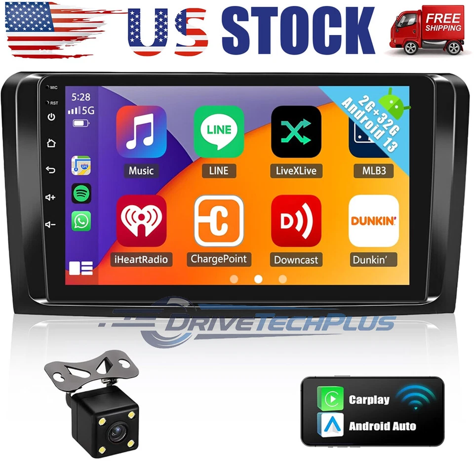 For Mercedes Benz W164 ML500 GL350 GL450 Android 12 Carplay Car Stereo GPS Radio - Imagem 2 de 4