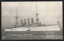 AK SMS Panzer-Kreuzer Scharnhorst liegt vor Anker, Ostasiengeschwader 