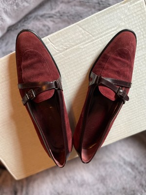 Tod\'s Men\'s Driving Loafer in burgandy. Size 10.5 Gommino Suede driving Loafer - Bordeaux | Viola Milano main image 4
