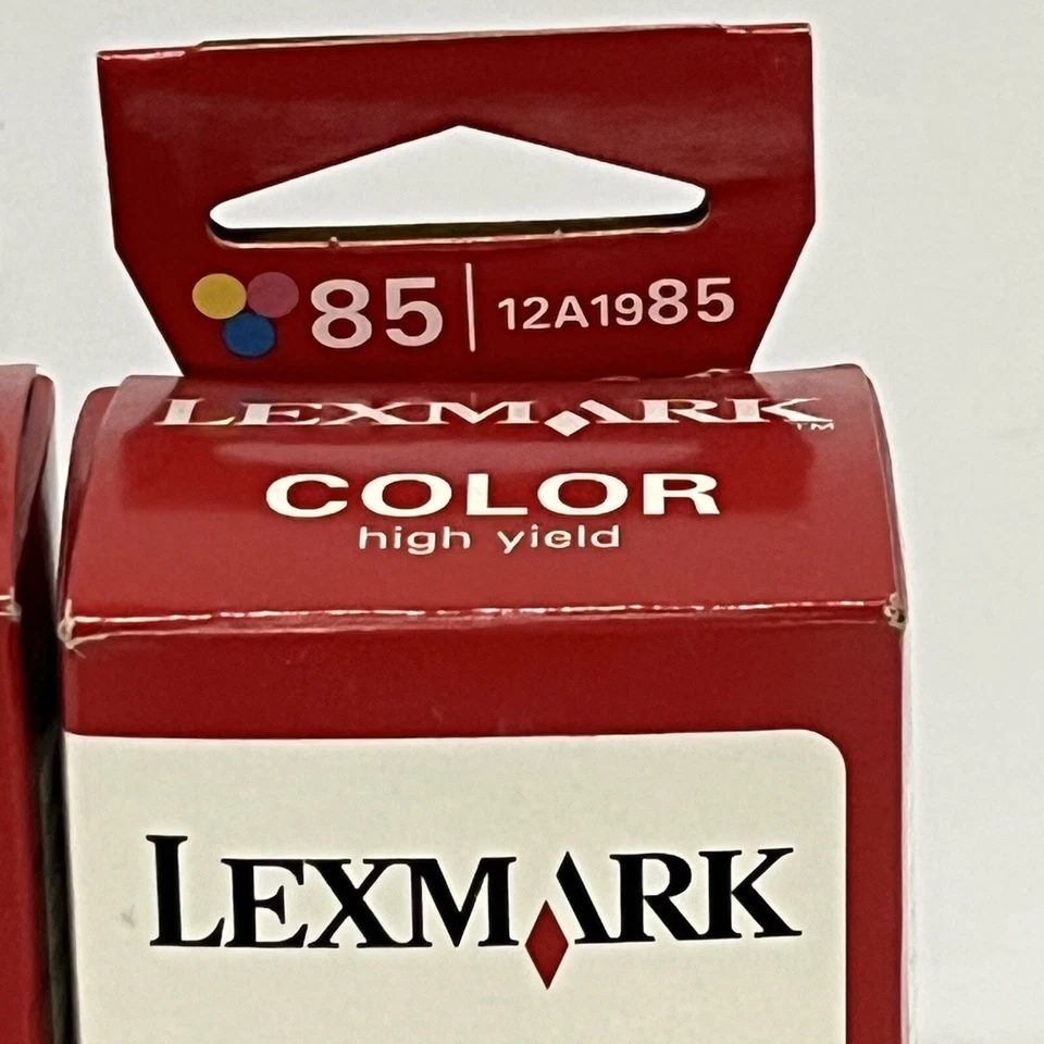 Lexmark 85 Ink Cartridge 12A1985 Color Lot-2 Genuine New Sealed - Image 2 of 4