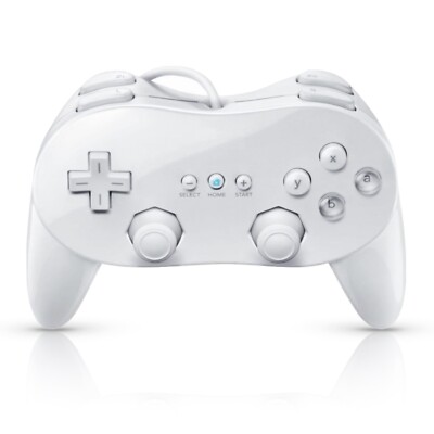 Pro GamePad   Controller   Joypad (weiß / white) - Nintendo Wii (NEU)   