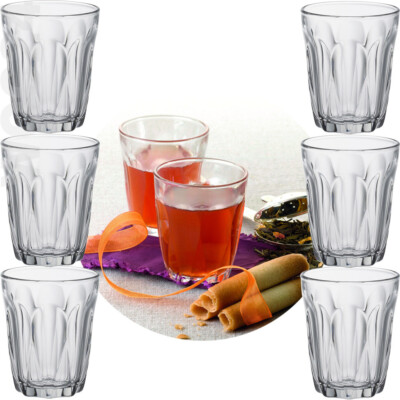 6 x 90 ml Wasser Tee Kaffee Espresso Beistell Amuse Likör Gläser Glas klein