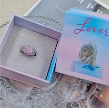 Taylor Swift Lover Album Pink/Blue/Purple Lover Ring Size 6-9