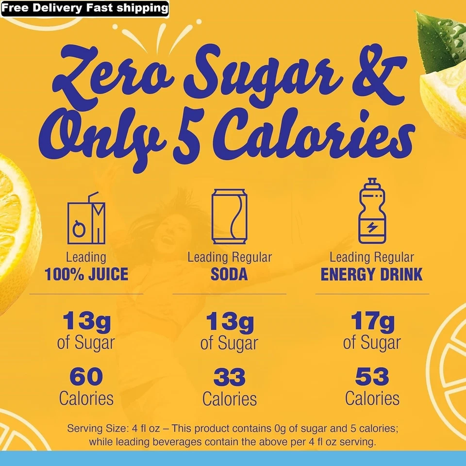 Té helado de limón descafeinado sin azúcar Crystal Light bebida con sabor natural Foto 2 de 4