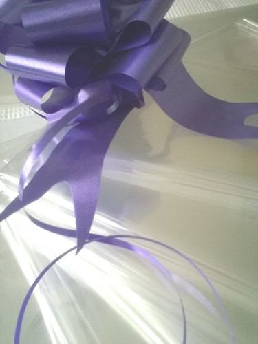 💜BABY Cellophane Hamper Bag & Bows Baby Pram Wrapping Birthday Christmas Gifts - Picture 91 of 98