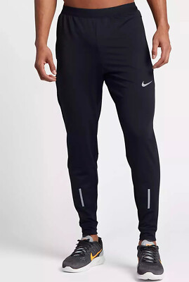 Nike Power Shield Tech Mens Running Tights Black Small Dri-FIT Reflective NWT