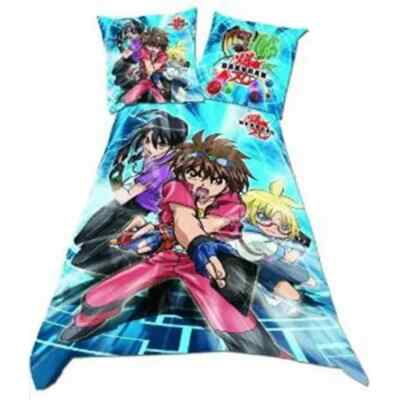 BAKUGAN Bettbezug blau + 1 Kissenbezug für Einsitzerbett