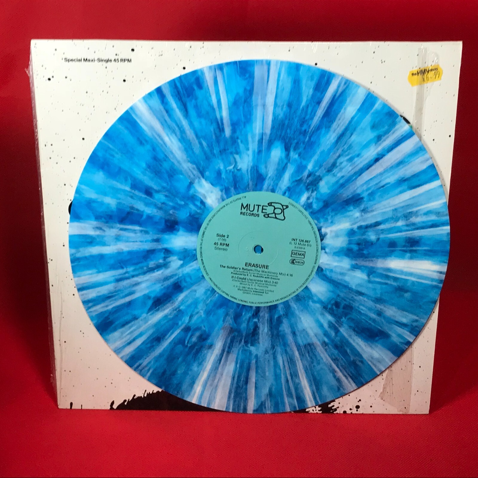 ERASURE Victim Of Love 1987 German 3-track Blue Marbled 12