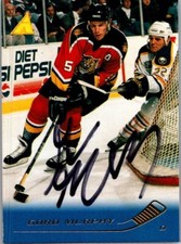 1995 -Gord Murphy- Pinnacle Autograph/Signed/Auto Hockey Card #181 Panthers