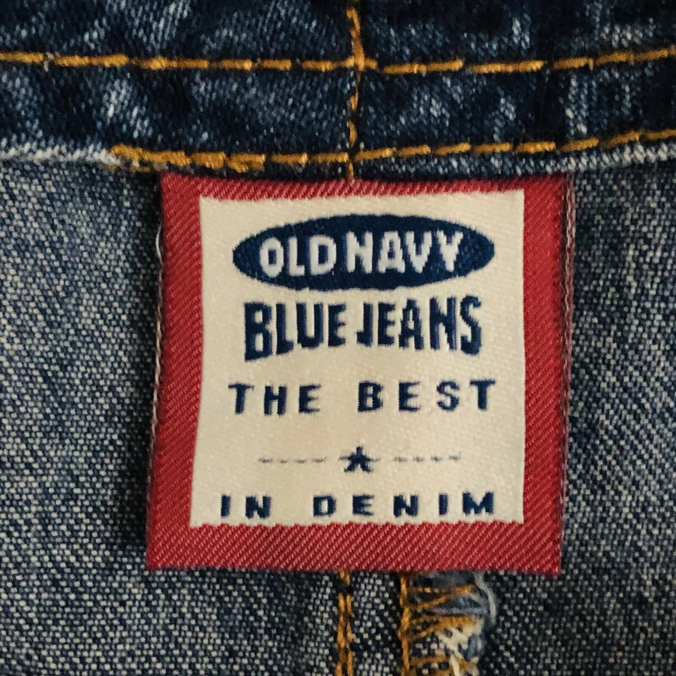 Falda vaquera Y2K Old azul marino para mujer 14 acampanada tiro alto midi flecos occidentales Foto 3 de 4