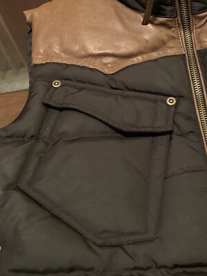 Ralph Lauren RLX Womens Size Medium Down Western Cowhide