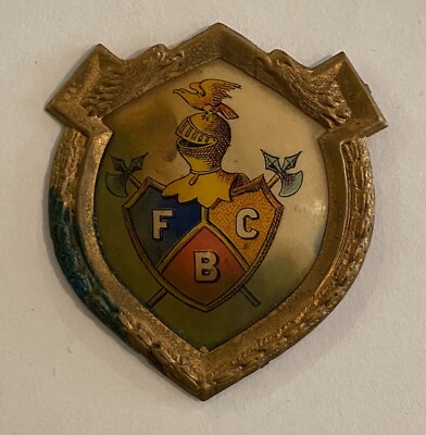 Scarce Vintage Knights Of Pythia s FBC Badge 2.25  X 2 