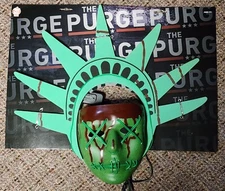 The Purge Election Year Lady Liberty Light Up Mask Trick or Treat Studios NEW!!!